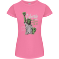 Liberty and Baseball Womens Petite Cut T-Shirt Azalea