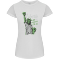 Liberty and Baseball Womens Petite Cut T-Shirt White