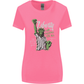 Liberty and Baseball Womens Wider Cut T-Shirt Azalea