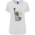 Liberty and Baseball Womens Wider Cut T-Shirt White