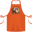 Life Isnt Perfect But My Dog is Cotton Apron 100% Organic Orange