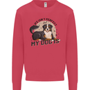 Life Isnt Perfect But My Dog is Kids Sweatshirt Jumper Heliconia
