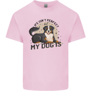 Life Isnt Perfect But My Dog is Kids T-Shirt Childrens Light Pink