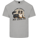 Life Isnt Perfect But My Dog is Kids T-Shirt Childrens Sports Grey