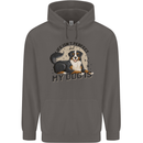 Life Isnt Perfect But My Dog is Mens 80% Cotton Hoodie Charcoal