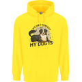 Life Isnt Perfect But My Dog is Mens 80% Cotton Hoodie Yellow