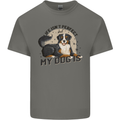 Life Isnt Perfect But My Dog is Mens Cotton T-Shirt Tee Top Charcoal