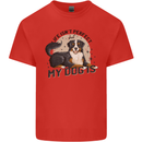 Life Isnt Perfect But My Dog is Mens Cotton T-Shirt Tee Top Red