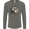 Life Isnt Perfect But My Dog is Mens Long Sleeve T-Shirt Charcoal