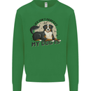 Life Isnt Perfect But My Dog is Mens Sweatshirt Jumper Irish Green
