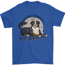 Life Isnt Perfect But My Dog is Mens T-Shirt 100% Cotton Royal Blue