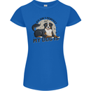 Life Isnt Perfect But My Dog is Womens Petite Cut T-Shirt Royal Blue