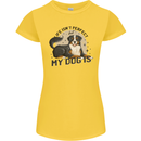 Life Isnt Perfect But My Dog is Womens Petite Cut T-Shirt Yellow