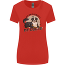 Life Isnt Perfect But My Dog is Womens Wider Cut T-Shirt Red