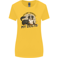 Life Isnt Perfect But My Dog is Womens Wider Cut T-Shirt Yellow