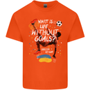 Life Without Goal Football Quote Funny Kids T-Shirt Childrens Orange