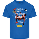 Life Without Goal Football Quote Funny Kids T-Shirt Childrens Royal Blue