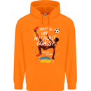 Life Without Goal Football Quote Funny Mens 80% Cotton Hoodie Orange