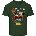 Life Without Goal Football Quote Funny Mens Cotton T-Shirt Tee Top Forest Green