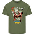 Life Without Goal Football Quote Funny Mens Cotton T-Shirt Tee Top Military Green