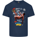 Life Without Goal Football Quote Funny Mens Cotton T-Shirt Tee Top Navy Blue