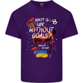 Life Without Goal Football Quote Funny Mens Cotton T-Shirt Tee Top Purple