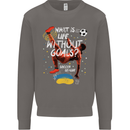 Life Without Goal Football Quote Funny Mens Sweatshirt Jumper Charcoal