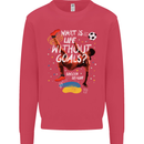 Life Without Goal Football Quote Funny Mens Sweatshirt Jumper Heliconia