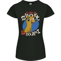 Life is Short Chihuahua Dog Womens Petite Cut T-Shirt Black
