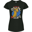 Life is Short Chihuahua Dog Womens Petite Cut T-Shirt Black