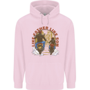 Like Father Son Biker Motorcycle Motorbike Mens 80% Cotton Hoodie Light Pink