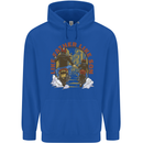 Like Father Son Biker Motorcycle Motorbike Mens 80% Cotton Hoodie Royal Blue