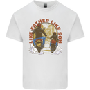 Like Father Son Biker Motorcycle Motorbike Mens Cotton T-Shirt Tee Top White