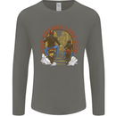 Like Father Son Biker Motorcycle Motorbike Mens Long Sleeve T-Shirt Charcoal