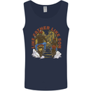 Like Father Son Biker Motorcycle Motorbike Mens Vest Tank Top Navy Blue