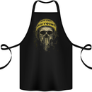 Live Fast Die Young Biker Skull Motorcycle Cotton Apron 100% Organic Black