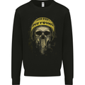 Live Fast Die Young Biker Skull Motorcycle Mens Sweatshirt Jumper Black