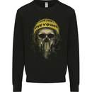 Live Fast Die Young Biker Skull Motorcycle Mens Sweatshirt Jumper Black