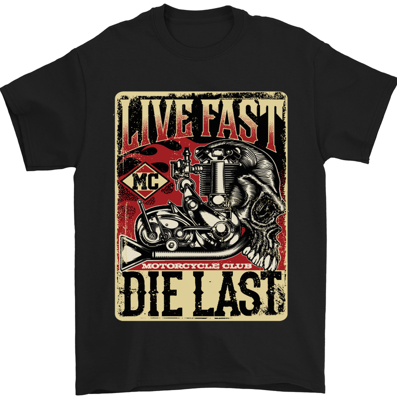 a black t - shirt with an image of a motorcycle rider