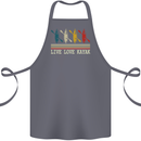 Live Love Kayak Retro Kayaking Design Cotton Apron 100% Organic Steel
