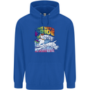 Live With Pride Unicorn Gay Pride Awareness LGBT Childrens Kids Hoodie Royal Blue