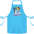 Live With Pride Unicorn Gay Pride Awareness LGBT Cotton Apron 100% Organic Turquoise