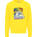 Live With Pride Unicorn Gay Pride Awareness LGBT Kids Sweatshirt Jumper Yellow