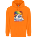 Live With Pride Unicorn Gay Pride Awareness LGBT Mens 80% Cotton Hoodie Orange