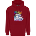 Live With Pride Unicorn Gay Pride Awareness LGBT Mens 80% Cotton Hoodie Red