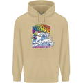 Live With Pride Unicorn Gay Pride Awareness LGBT Mens 80% Cotton Hoodie Sand