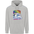 Live With Pride Unicorn Gay Pride Awareness LGBT Mens 80% Cotton Hoodie Sports Grey