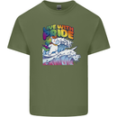 Live With Pride Unicorn Gay Pride Awareness LGBT Mens Cotton T-Shirt Tee Top Military Green