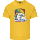 Live With Pride Unicorn Gay Pride Awareness LGBT Mens Cotton T-Shirt Tee Top Yellow