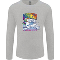 Live With Pride Unicorn Gay Pride Awareness LGBT Mens Long Sleeve T-Shirt Sports Grey
